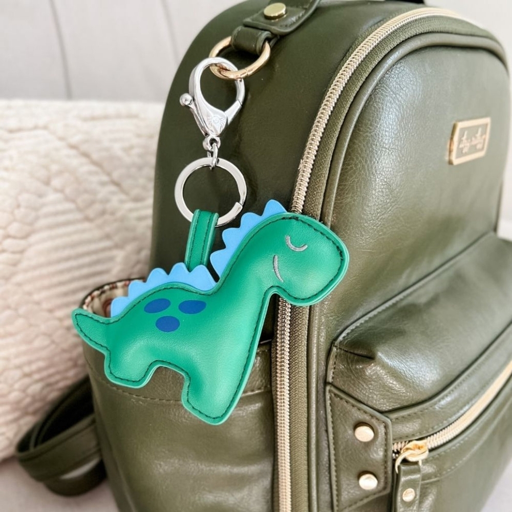 Itzy Ritzy Teal Dinosaur Charm